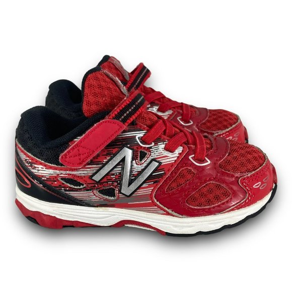 New Balance TechRide 680 V3 Running Shoes KA680DXY Sneakers Red Black Toddler 7W - Picture 1 of 9
